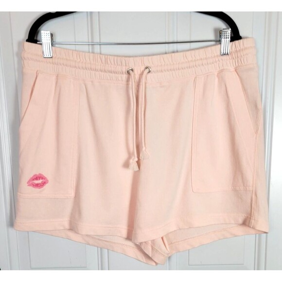 NWT J. Crew Womens Magic Rinse Shorts Size XL Kiss Print Pink - Picture 2 of 8